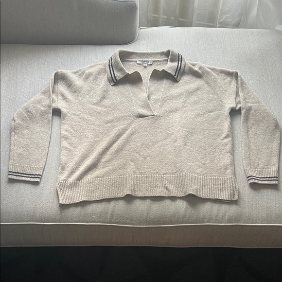 Madewell Tipped Davie Polo Sweater - Picture 2 of 8